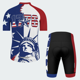 Men’s USA 1776 Statue of Liberty Regular Fit Cycling Kit