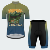 Men's Arkansas State Outline Regular Fit Cycling Kit