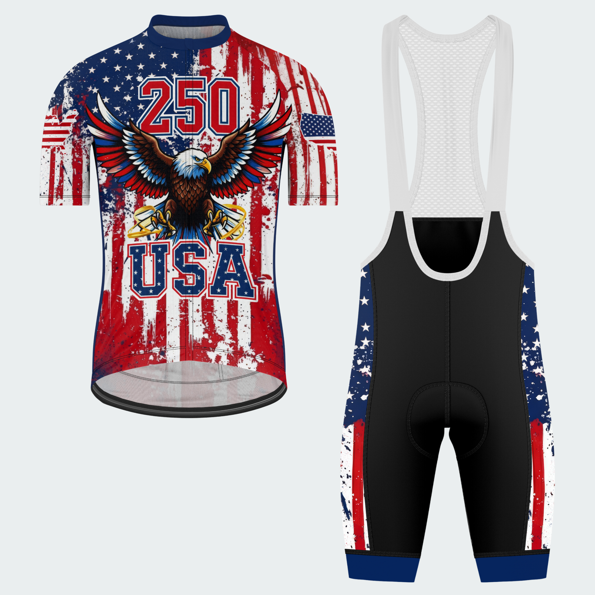 Men’s USA Freedom Eagle Spirit 250 Cycling Jersey & Kit