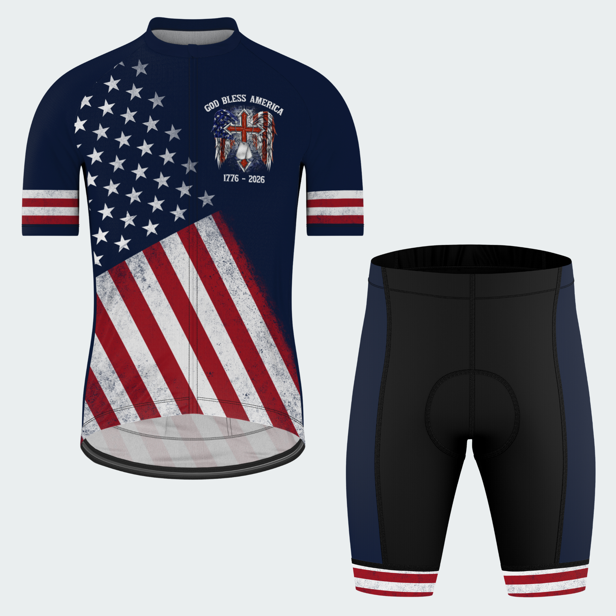 Men’s God Bless America 250th Anniversary Cycling Jersey & Kit