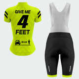 Women's Give Me 4 Feet Regular Fit Cycling Jersey