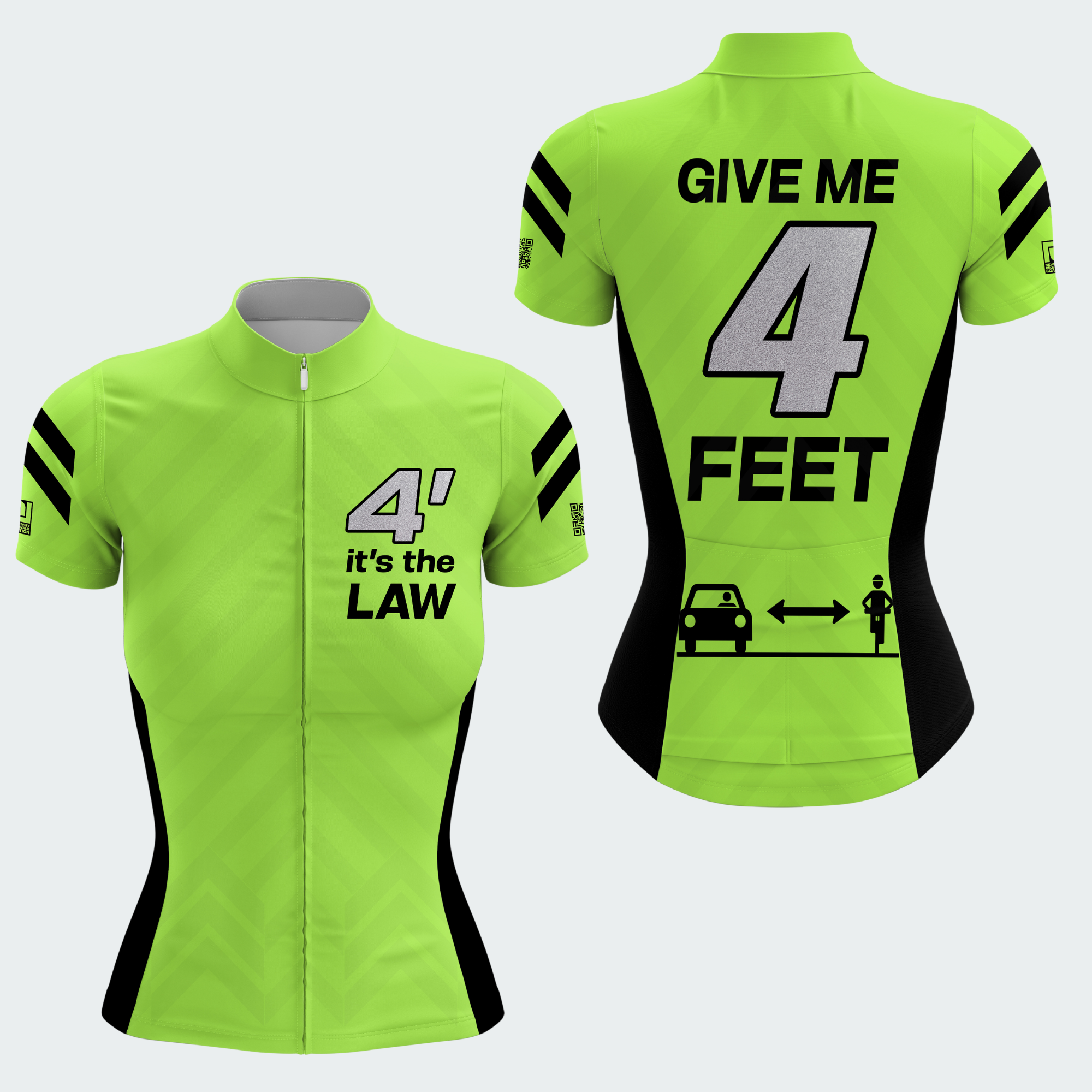 Women's 4' It's The Law Regular Fit Cycling Jersey