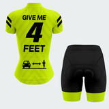 Women's Give Me 4 Feet Regular Fit Cycling Jersey