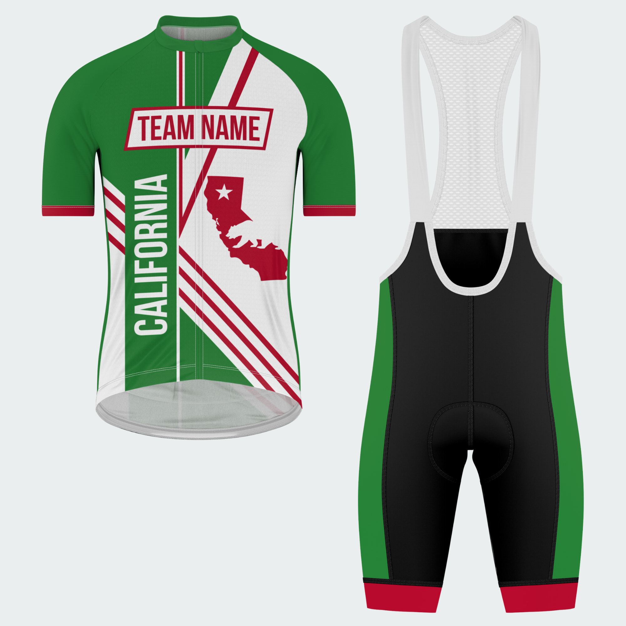 Men’s California State Outline Pride Regular Fit Cycling Kit