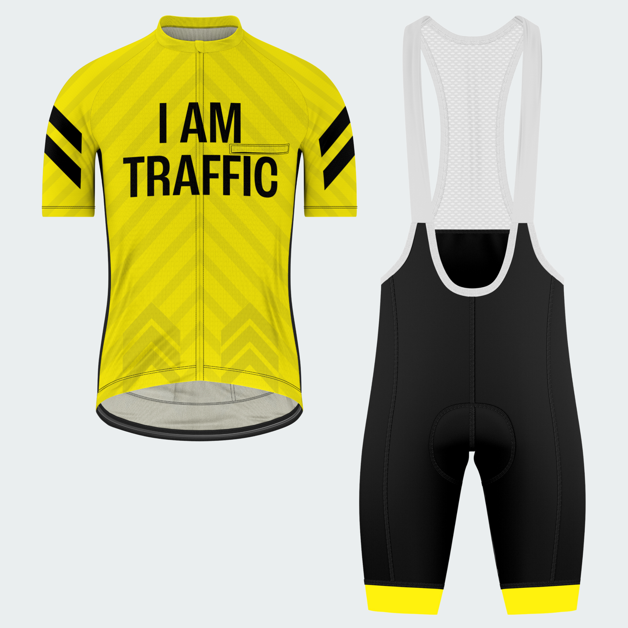 Men's I Am Traffic Traffic Sign Regular Fit Cycling Kit