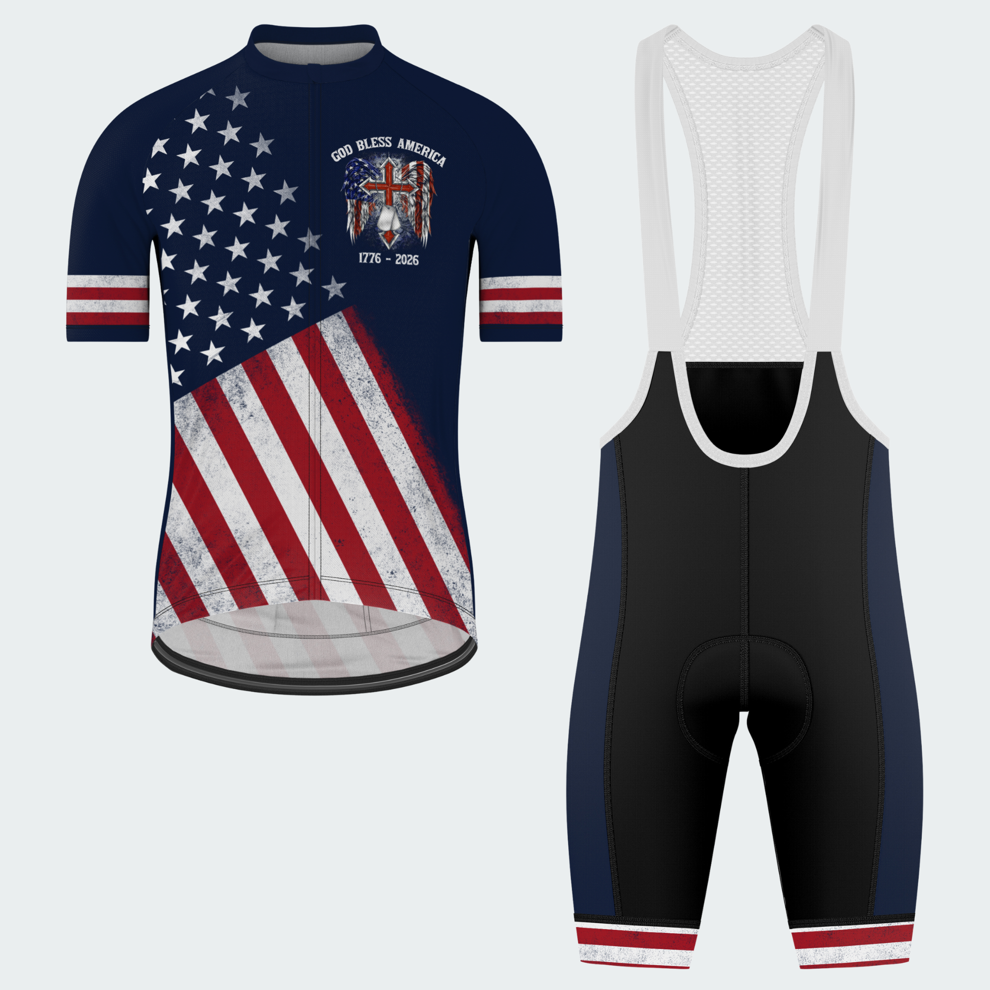 Men’s God Bless America 250th Anniversary Cycling Jersey & Kit