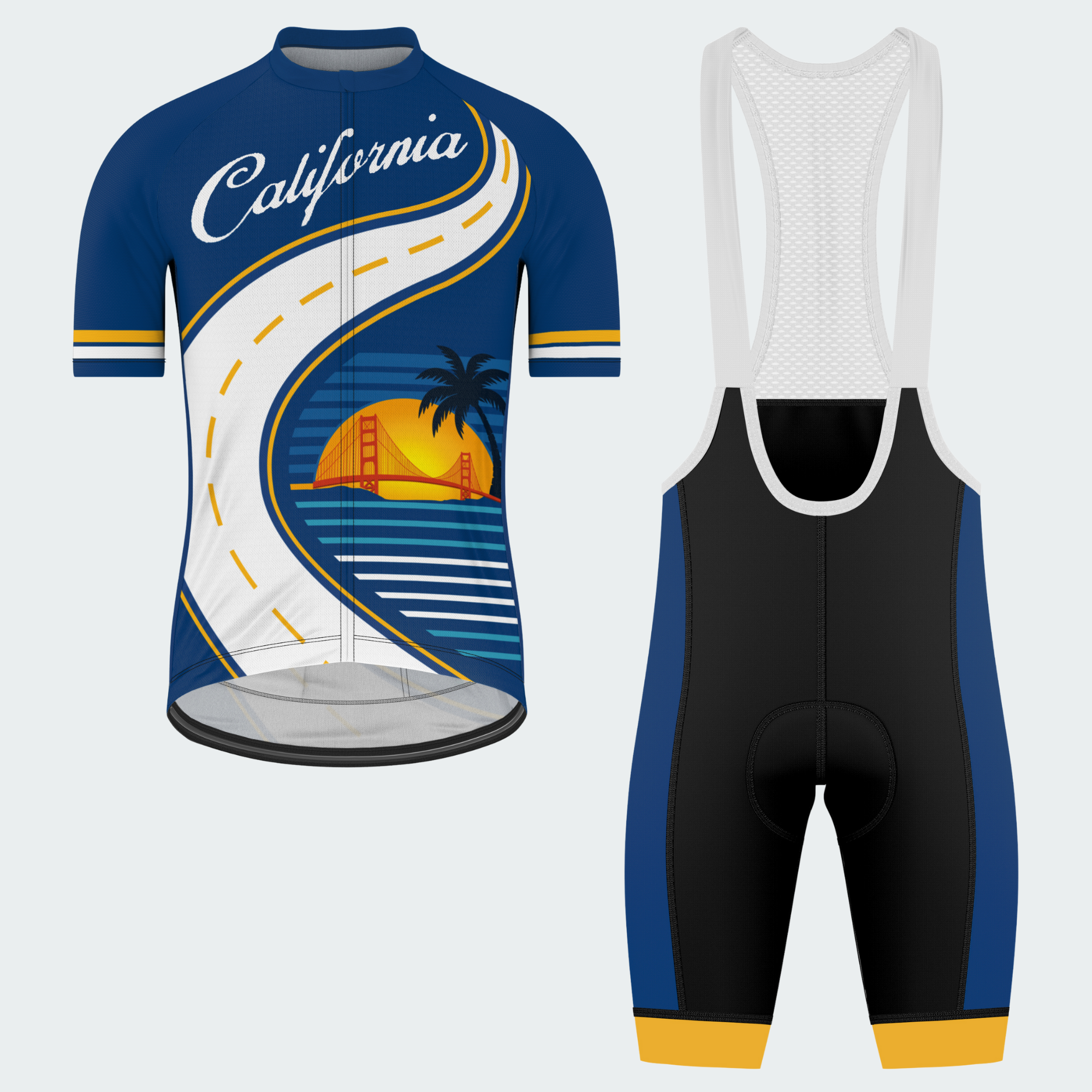 Men’s California Winding Coast Road Regular Fit Cycling Kit