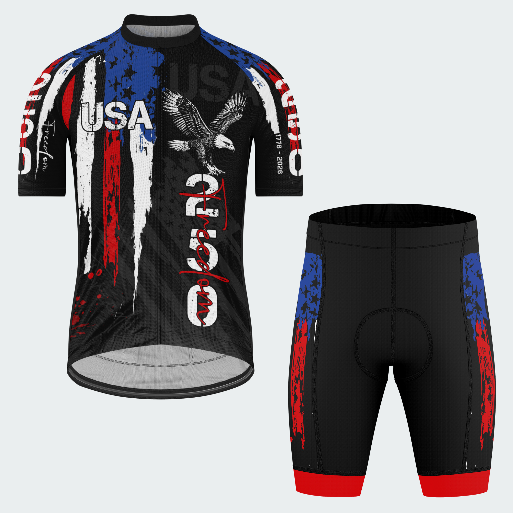 Men’s USA Freedom Grit Eagle 250 Regular Fit Cycling Kit