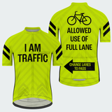 Men's Allowed Use of Full Lane Regular Fit Cycling Kit