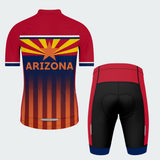 Men’s Arizona Sunburst Stripes Regular Fit Cycling Kit