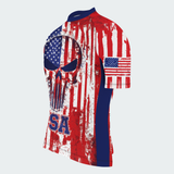 Men’s USA Freedom Skull Grit Regular Fit Cycling Kit