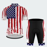Men's Cycling American Flag Cycling Jersey & Kit