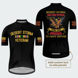 Men’s Personalized Desert Storm Gulf War Veteran Cycling Jersey & Kit
