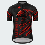 Men’s California Grizzly Bear Regular Fit Cycling Jersey