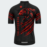 Men’s California Grizzly Bear Regular Fit Cycling Jersey
