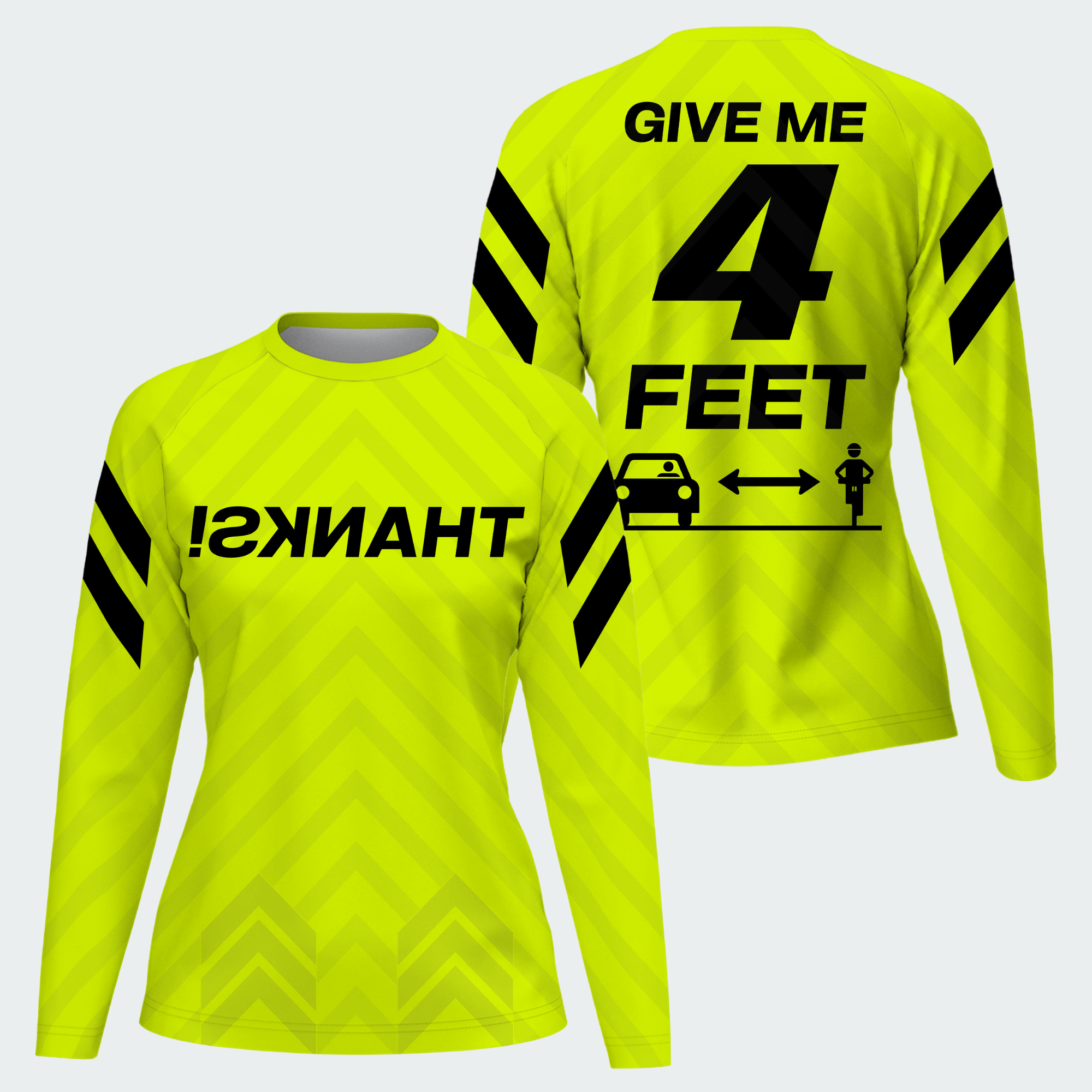 Women's Give Me 4 Feet Neon Yellow TeeCra