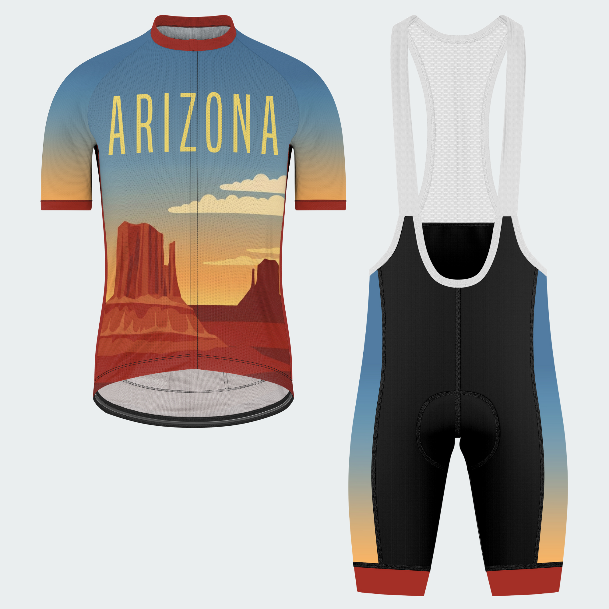 Men's Arizona State Retro Regular Fit Cycling Kit