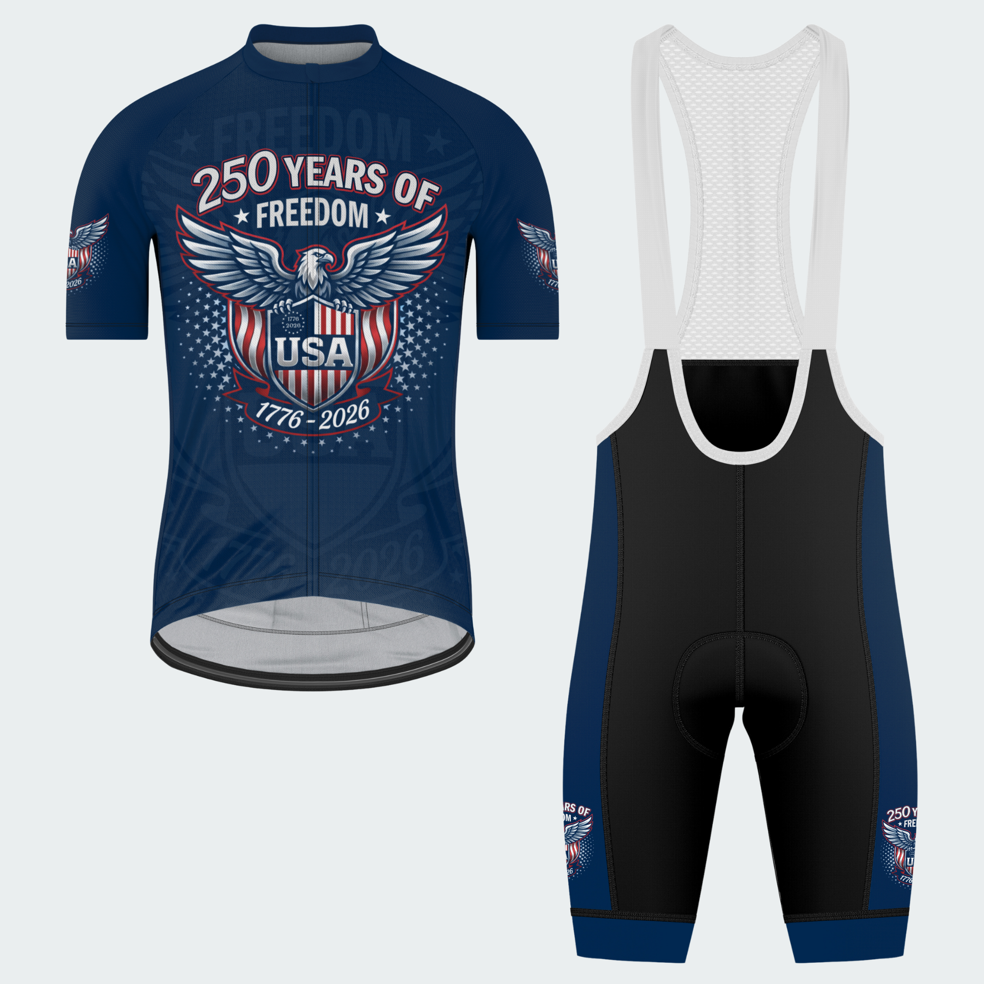 Men’s USA Patriotic Eagle Shield 250 Cycling Jersey & Kit