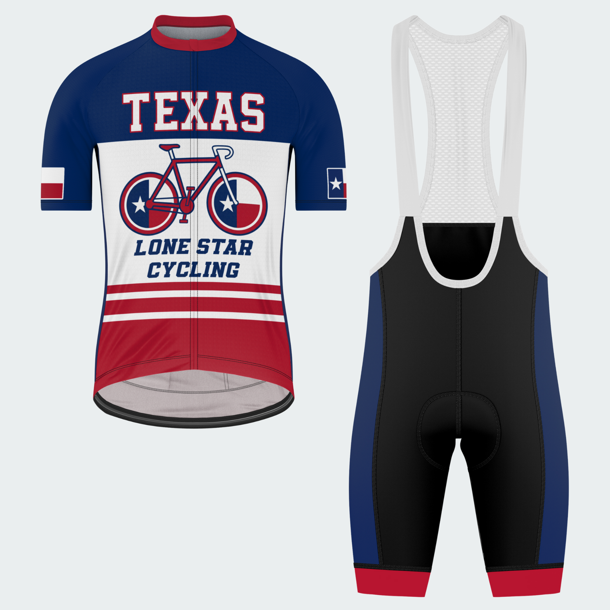 Men’s Texas Lone Star Classic Regular Fit Cycling Kit