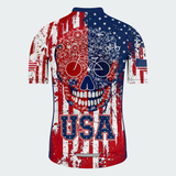 Men’s USA Bike Skull Identity Regular Fit Cycling Kit
