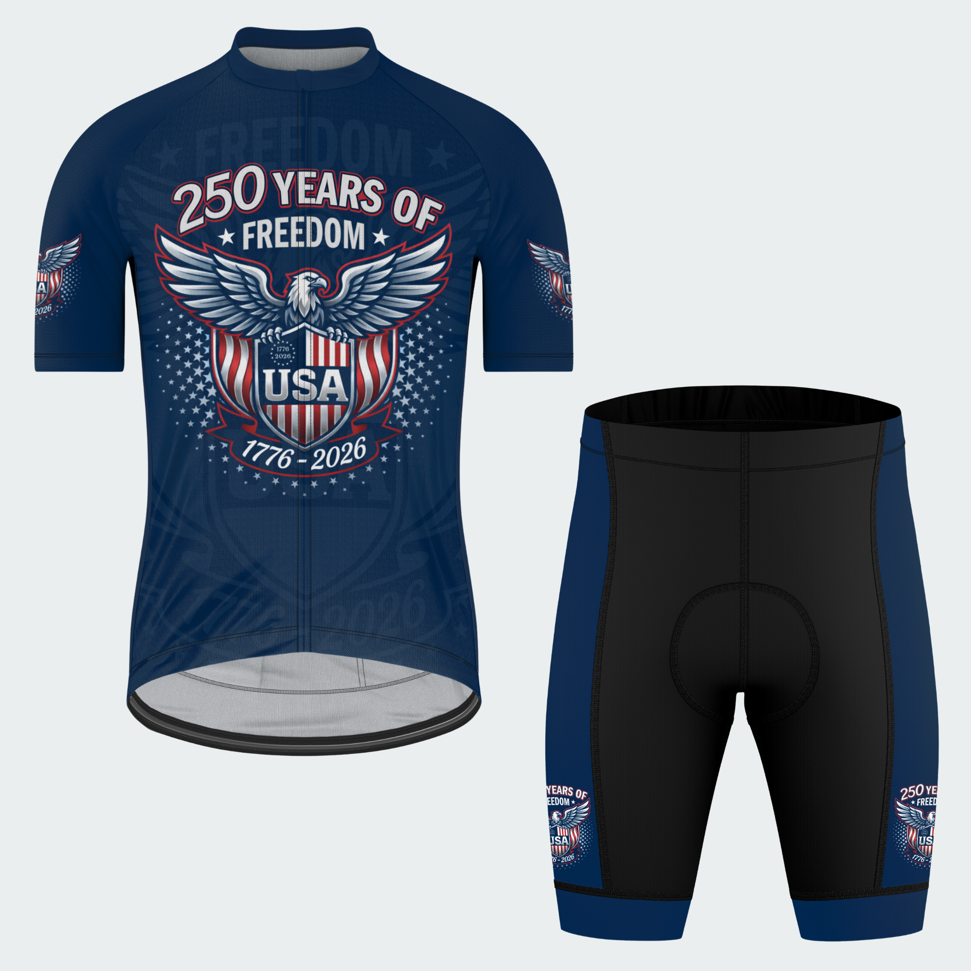 Men’s USA Patriotic Eagle Shield 250 Cycling Jersey & Kit