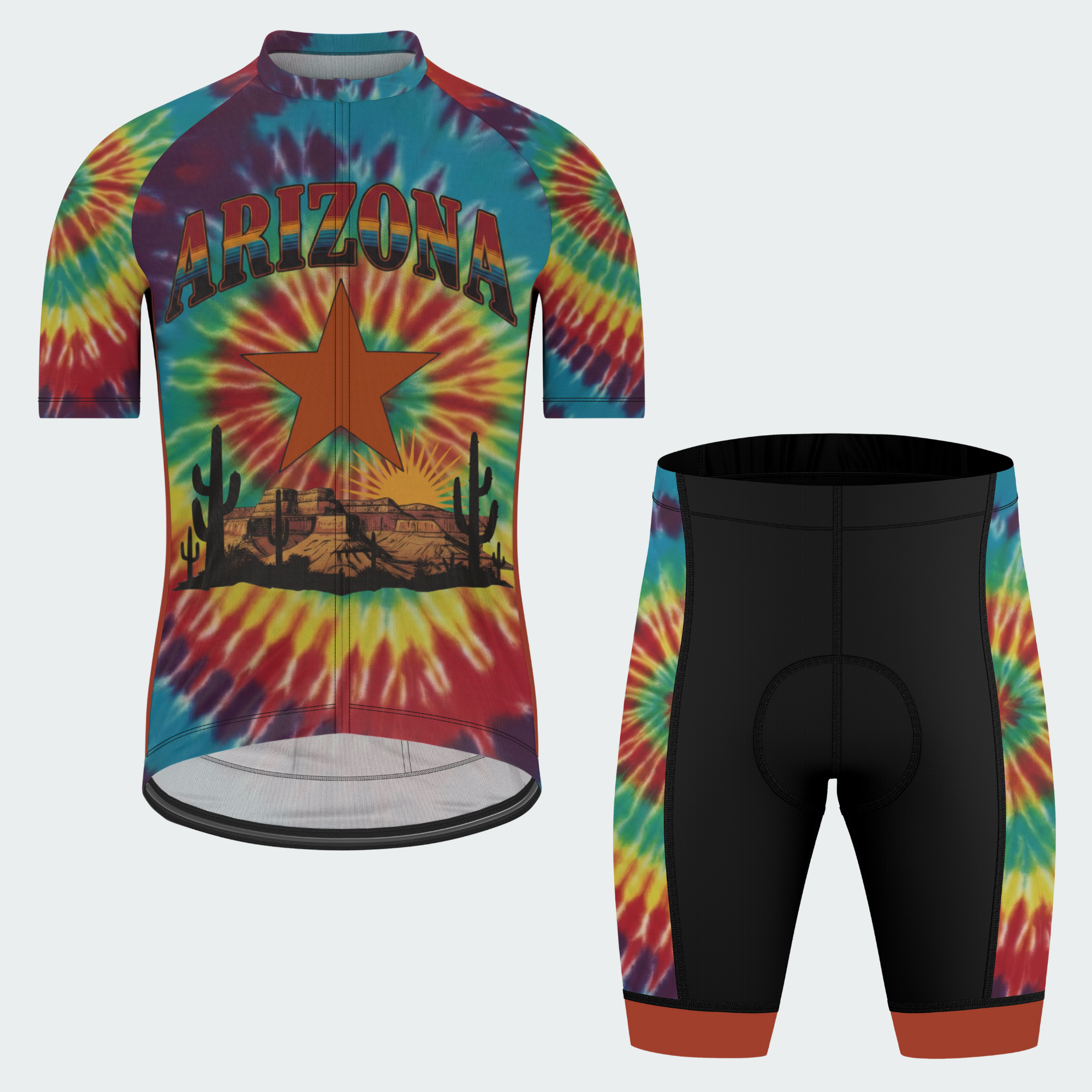 Men's Tie Dye Arizona State Regular Fit Cycling Kit