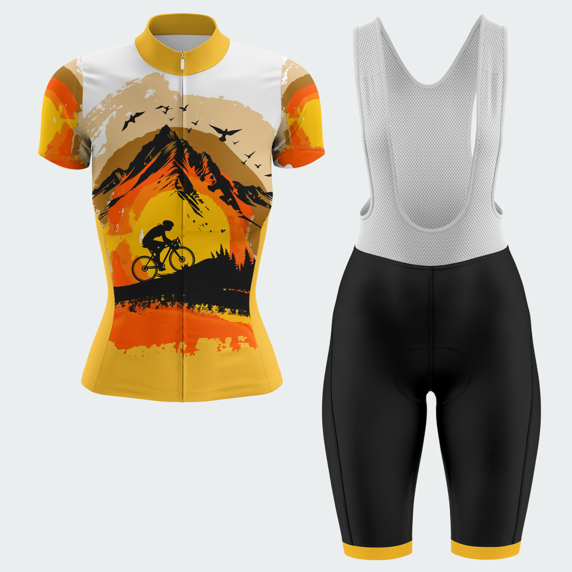 Women's Sunset Peak Regular Fit Cycling Jersey