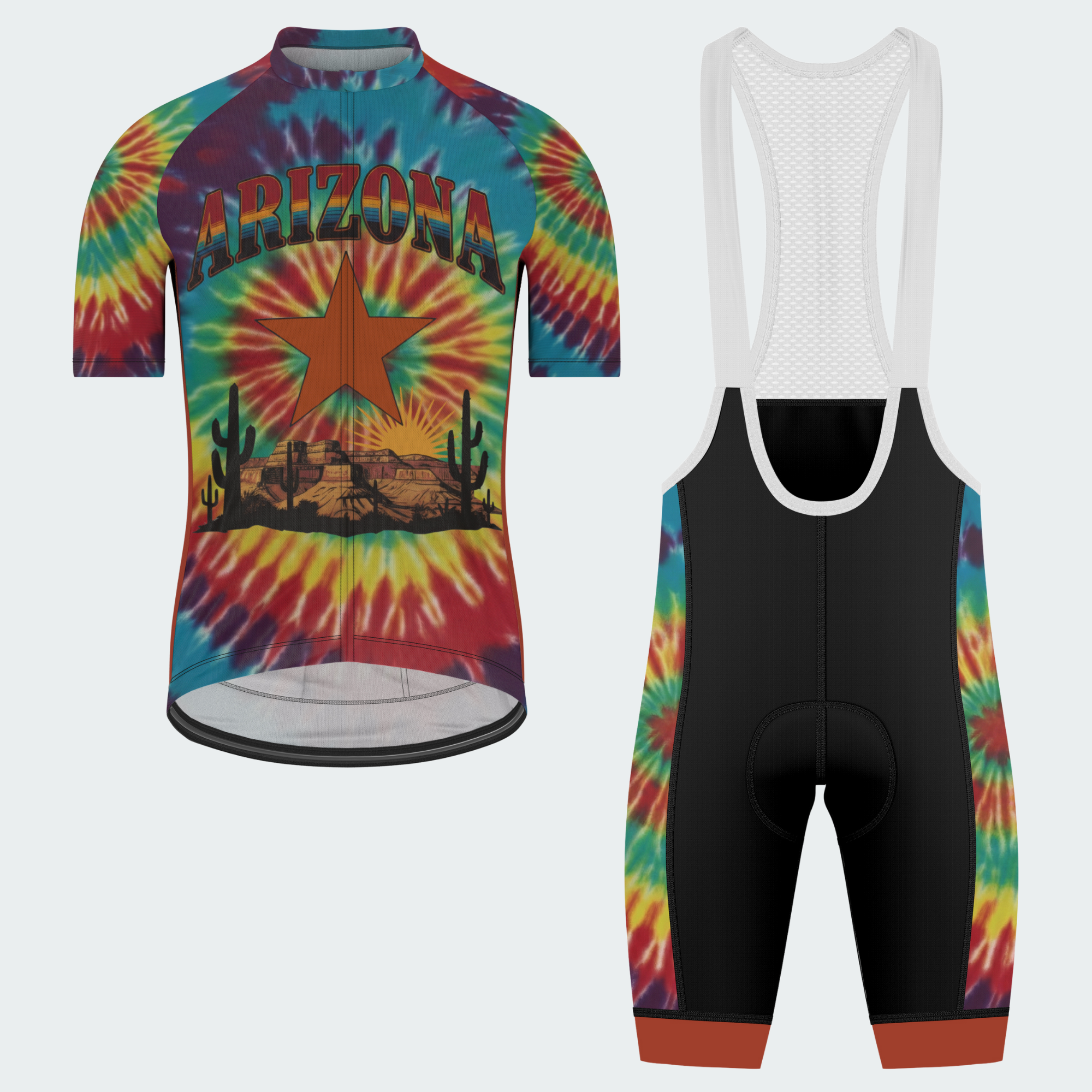 Men's Tie Dye Arizona State Regular Fit Cycling Kit
