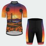 Men's Sunset California State Regular Fit Cycling Kit