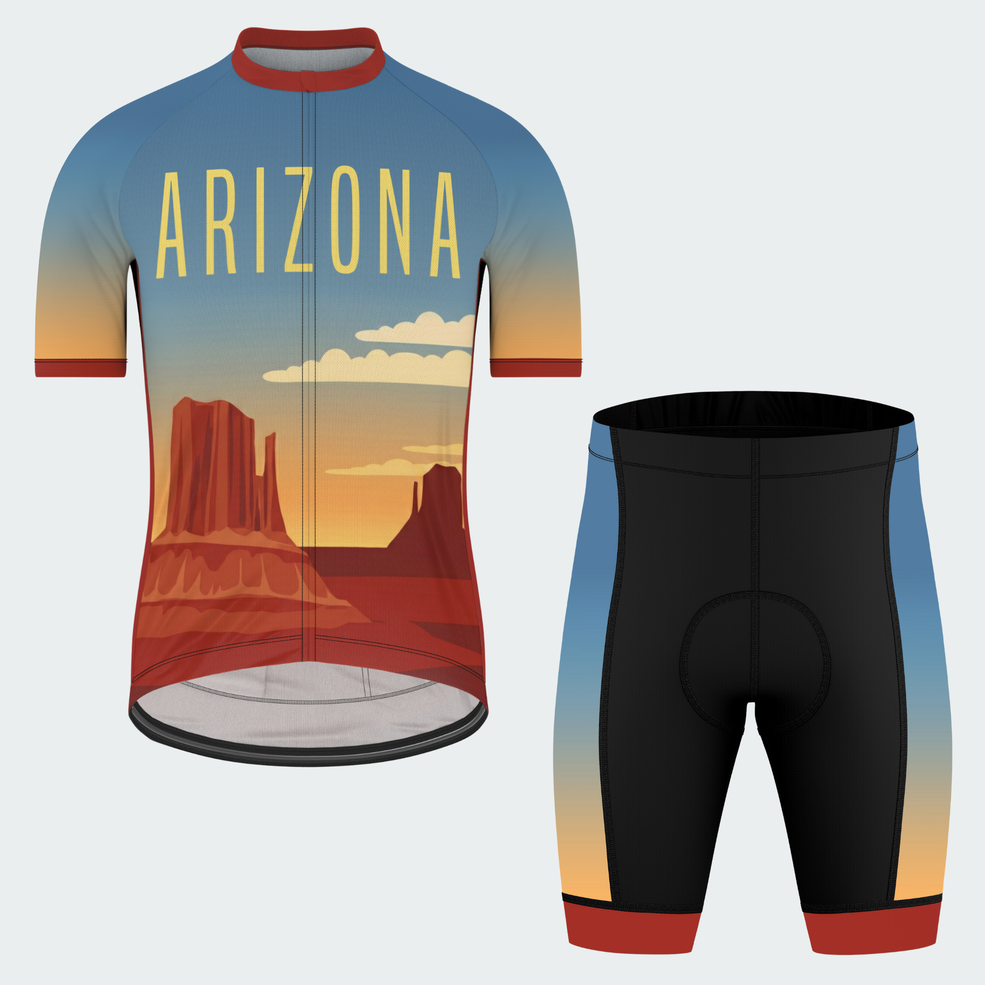 Men's Arizona State Retro Regular Fit Cycling Kit