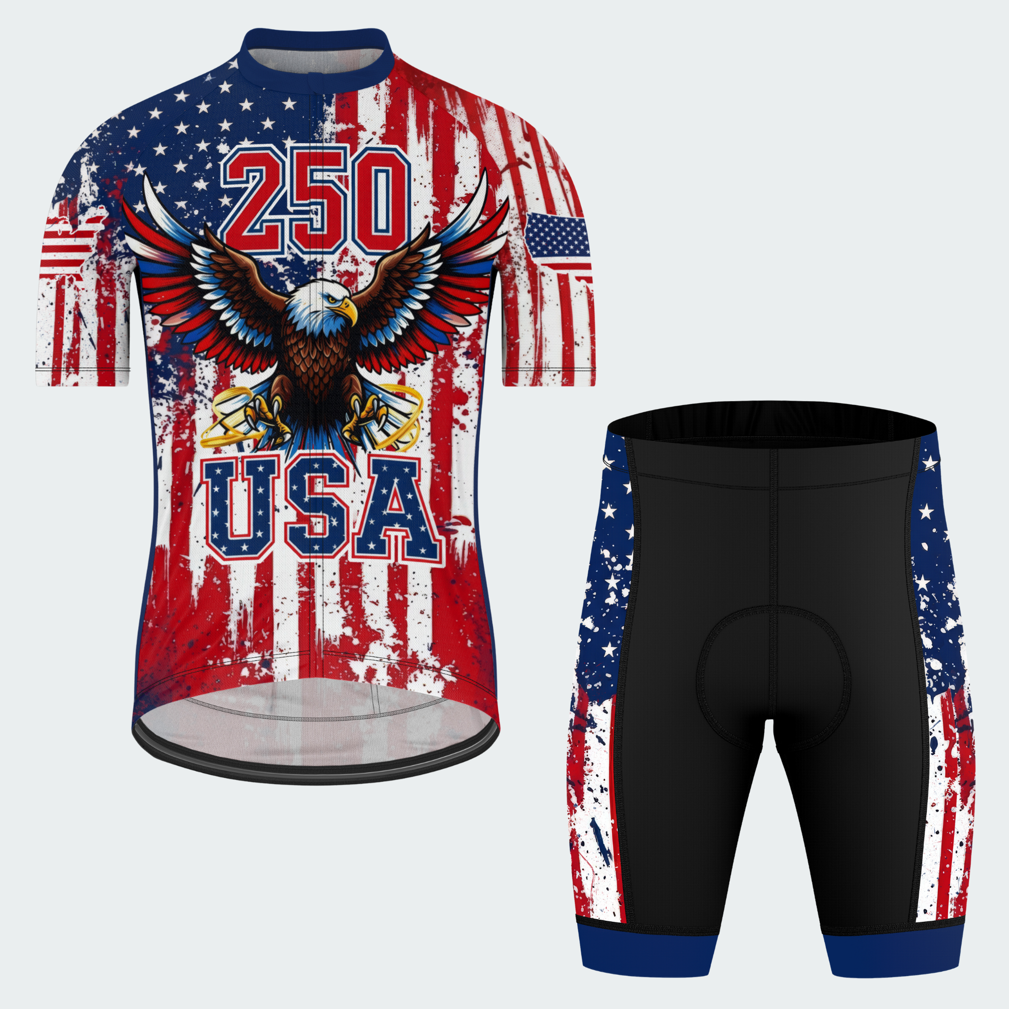 Men’s USA Freedom Eagle Spirit 250 Cycling Jersey & Kit