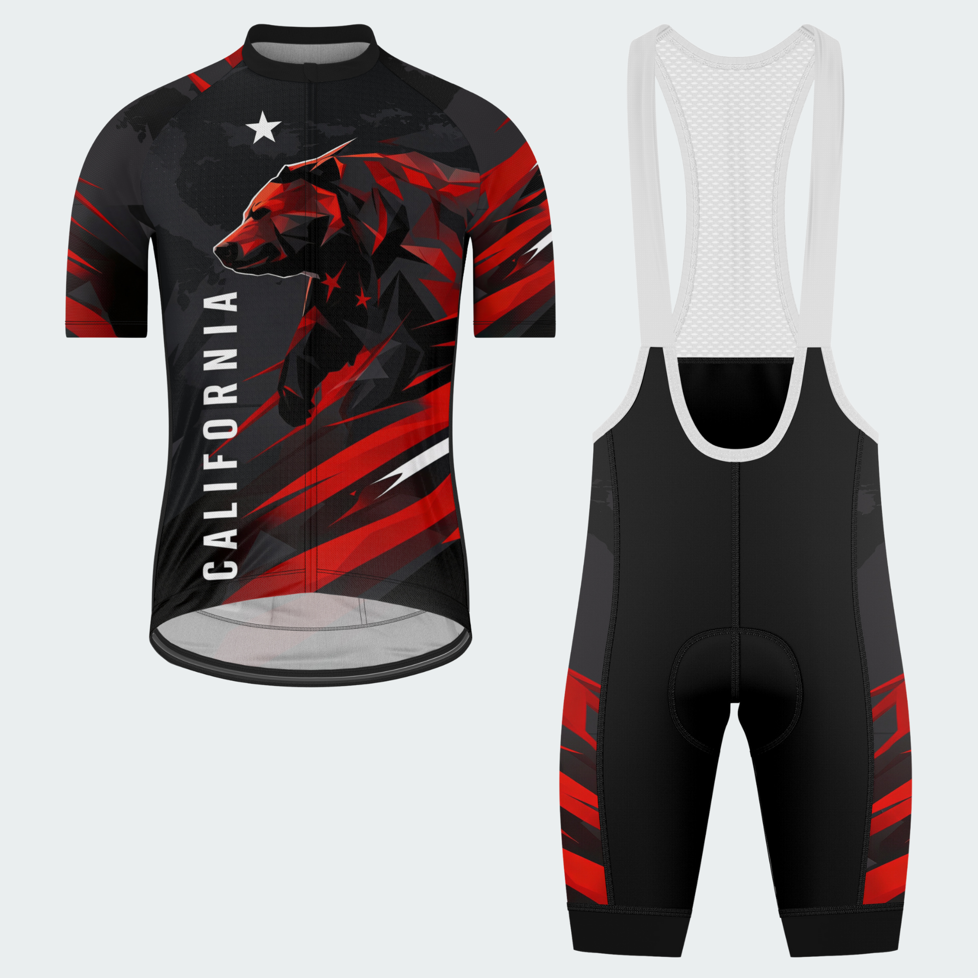 Men’s California Grizzly Spirit Regular Fit Cycling Kit