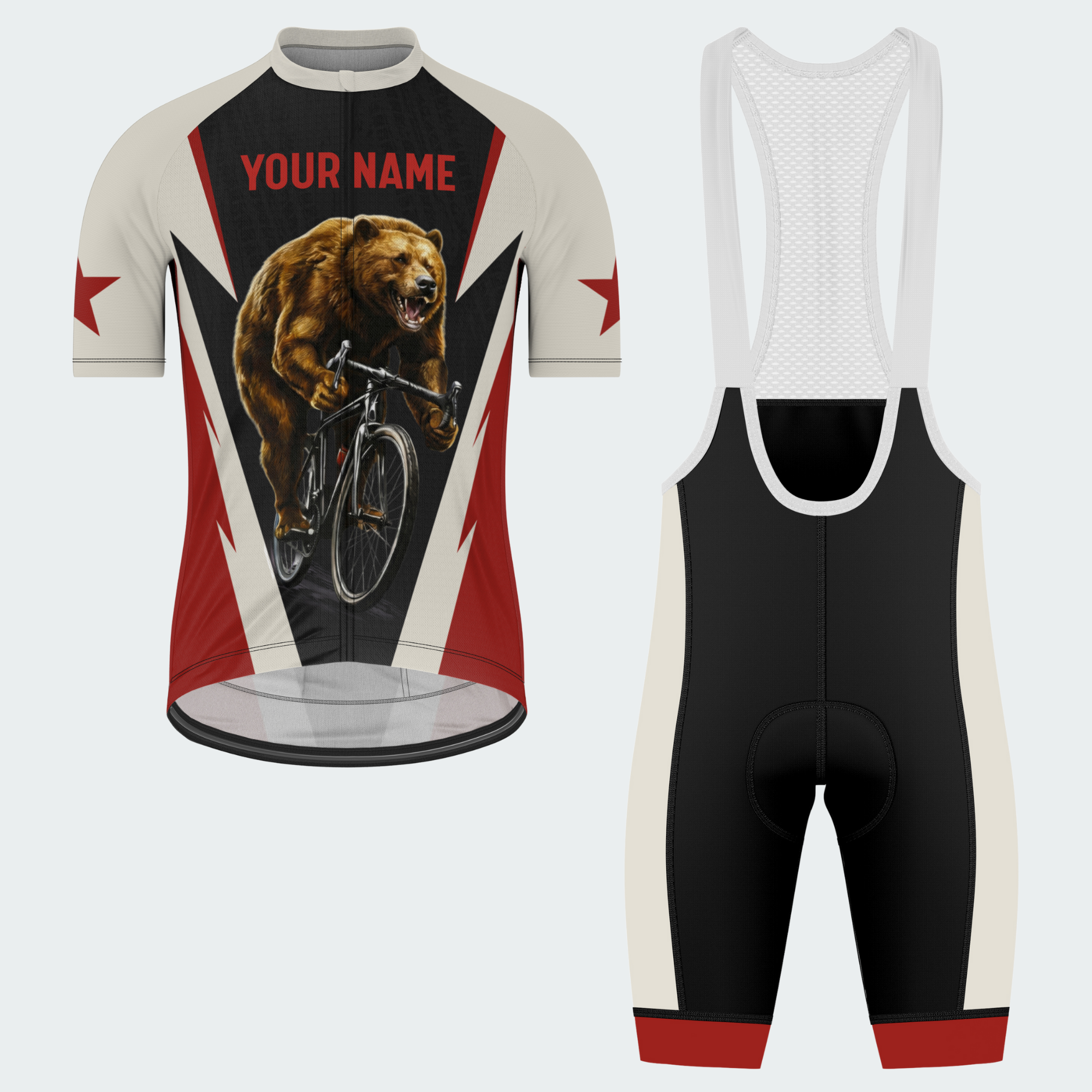 Men’s California Wild Grizzly Regular Fit Cycling Kit