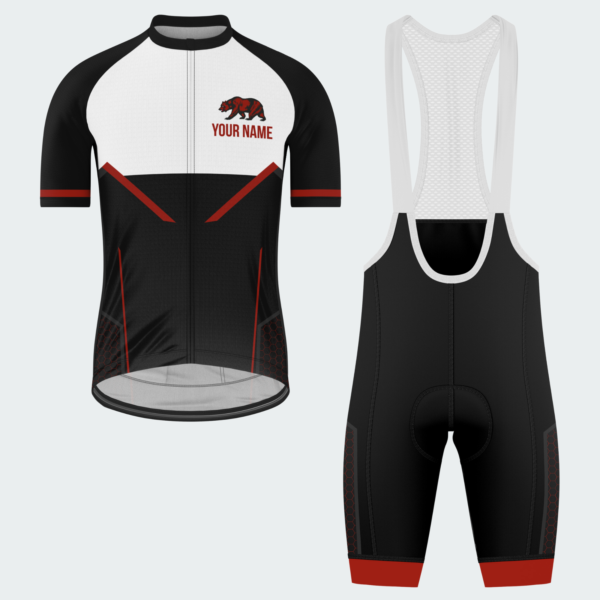 Men’s California Bear State Regular Fit Cycling Kit