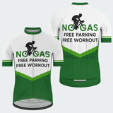 Men's No Gas Free Parking Free Workout Regular Fit Cycling Kit