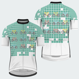 Men's Pixel Art Ride Grid Regular Fit Cycling Kit