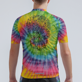 Men's Tie Dye Skull Regular Fit Cycling Kit