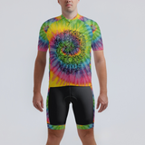 Men's Tie Dye Skull Regular Fit Cycling Kit
