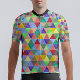 Men's Watercolor Triangle Regular Fit Cycling kit