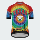Men's Tie Dye Texas State Regular Fit Cycling Kit