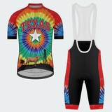 Men's Tie Dye Texas State Regular Fit Cycling Kit
