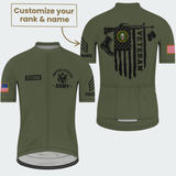 Men’s Personalized Proud Army Veteran Cycling Jersey & Kit