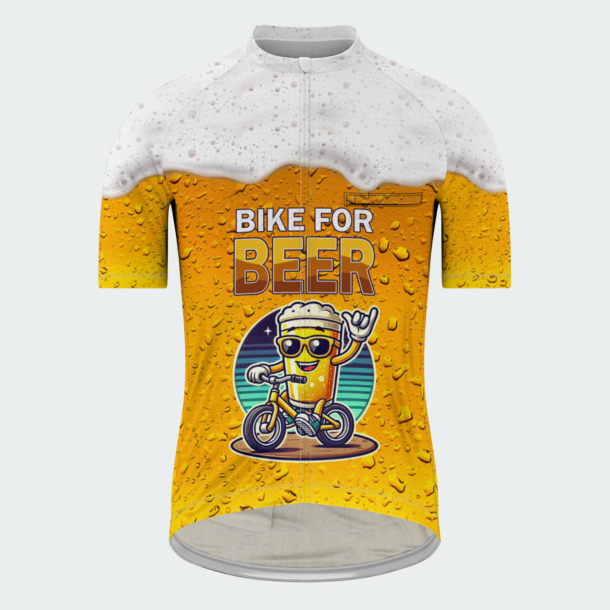 Men's Cartoon Bike For Beer Regular Fit Cycling kit