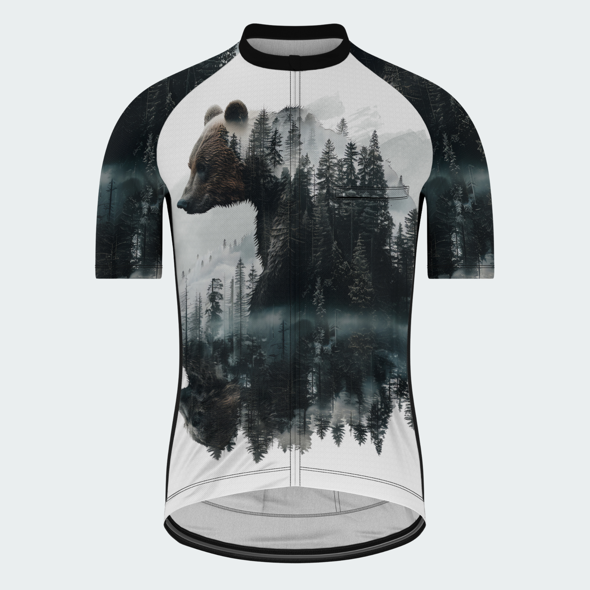 Men's Bear Wildlife Regular Fit Cycling Kit