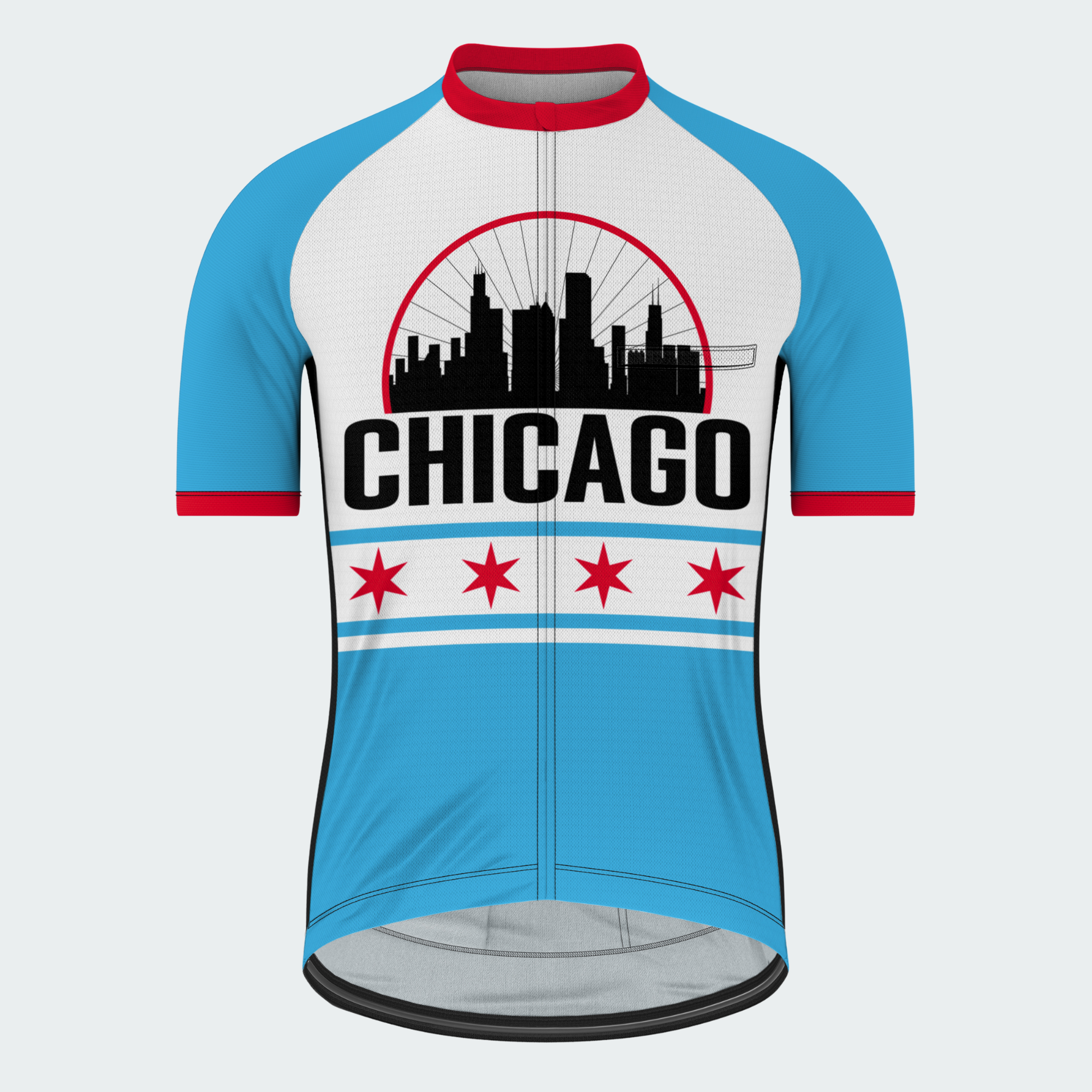 Men's Chicago Skyline Regular Fit Cycling Kit