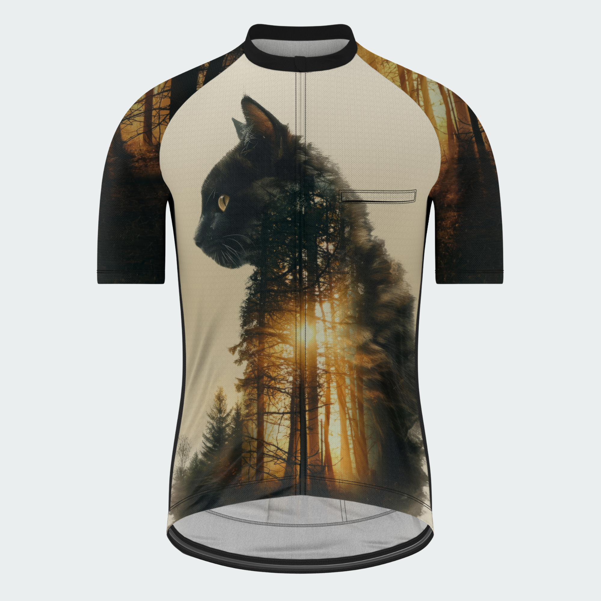 Men's Cat Wildlife Regular Fit Cycling Kit