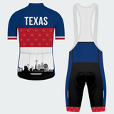 Men’s Texas City Skyline Stars Regular Fit Cycling Kit