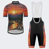 Men's Arkansas State Sunset Regular Fit Cycling Kit