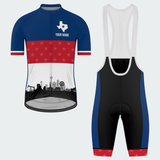 Men’s Texas City Skyline Stars Regular Fit Cycling Kit