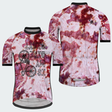 Men's Tie Dye Blood Splash Regular Fit Cycling Kit
